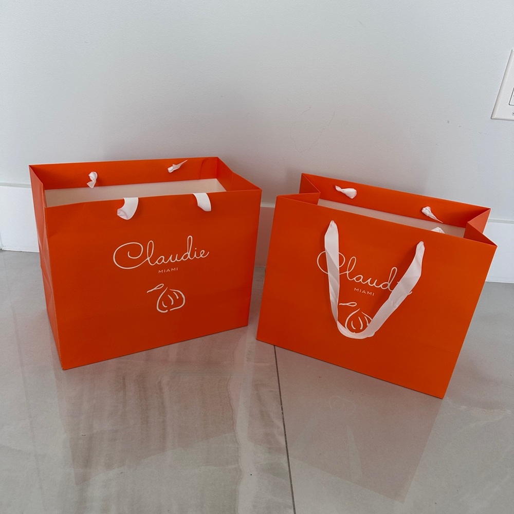 2 Fabulous Claudie Miami Shopping Bags